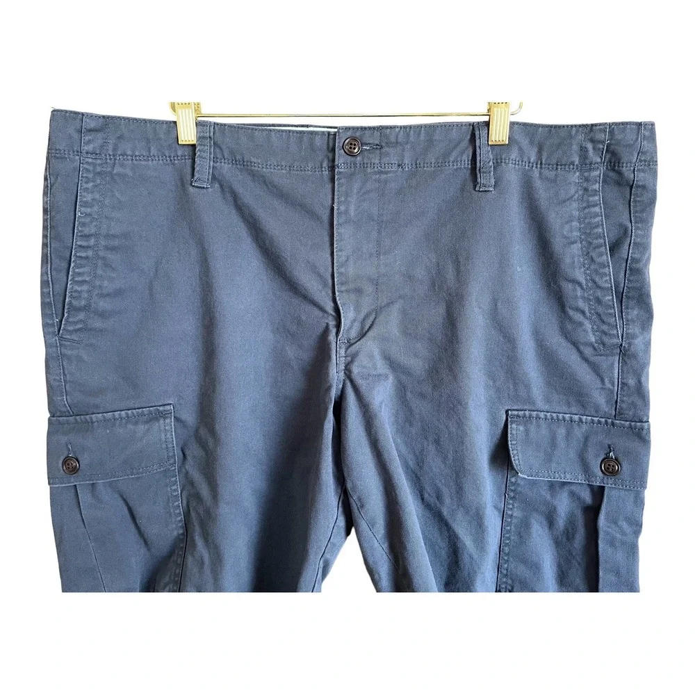 Dockers Cargo Shorts Mens 42 Slate Blue Cotton Outdoor Hiking Campcore Casual
